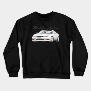 240sx white s14 kouki k's autech Crewneck Sweatshirt